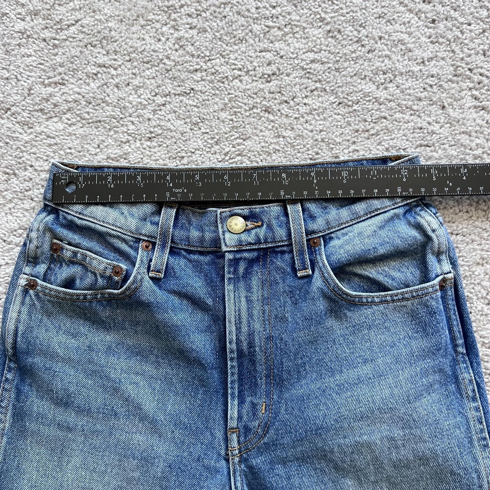 B SIDES Straight Jeans Womens 24 Blue High Rise Medium Wash Denim Made USA - Picture 10 of 16